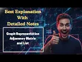 280 Graph Representation Adjacency Matrix and List Data Structures Algorithms