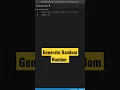 Generate Random Number