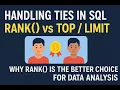 SQL Ranking Made Easy-How RANK Outperforms Common Table Expression Amazon Interview