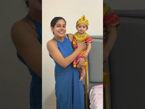 Diana ko Banaya Radha G 🙏🏻 #janmashtami #festival #indian #family #diana #babygirl