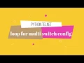 Python 3 telnet multiple switch configuration