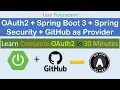 Learn OAuth2 in Just 30 Minutes GitHub App Setup Spring Boot Integration