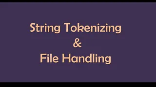String Tokenizing and File Handling Java Program Explained ISC Class 11