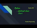 Python In Tamil 23 - Abstract class in Python