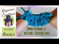 How to Double Crochet Decrease Stitches UK dc2tog and dc3tog - Crochet Basics 18