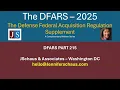 2025 DFARS Part 215 Contracting by Negotiation