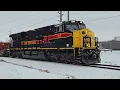 Iowa Interstate BICR led by IAIS 517 ES44AC IAIS 513 as DPU sits crewless La Salle IL 26