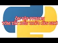 Python review - Summary of basic knowledge to remember when learning python programming