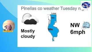 Pinellas co weather Tuesday night