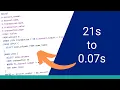 How I Made a 21-Second Query Run in 0 07 Seconds