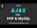 ajax with php MySQL bangla tutorial part-5
