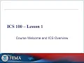ICS 100 Introduction to the Incident Command System