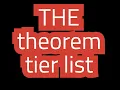 THE math theorem tier list