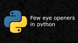 Floor division and Modulo operators in python Few eye openers in python