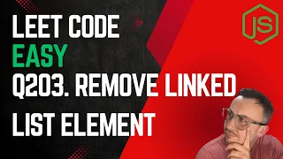LeetCode 203 Remove Linked List Elements in JavaScript
