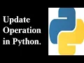 Updation Operation in Array in Python