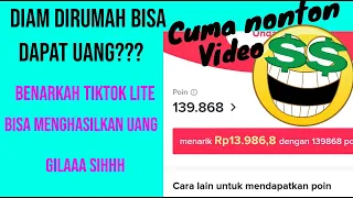 CARA MENDAPATKAN UANG DARI TIKTOK LITE TERNYATA SANGAT MUDAHH 