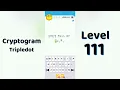 Cryptogram Tripledo Level 111 Solutions Logic Puzzle Game Mini Boss
