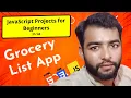 Day 21 JavaScript Grocery List App 60-Day Projects Series for Beginners