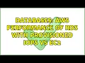 Databases AWS performance of RDS with provisioned IOPS vs EC2