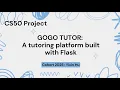 CS50 Project GOGO TUTOR - A Tutoring Platform with Flask