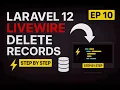 Laravel Livewire Delete Records Easily