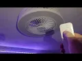 OUKANING 21 6 in Integrated LED Indoor Enclosed Ceiling Fan with Light Model HG HCXLST 4166 UPC 7
