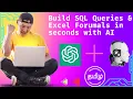 Build SQL Queries Excel Formulas in seconds with AI Tamil Tech Learning