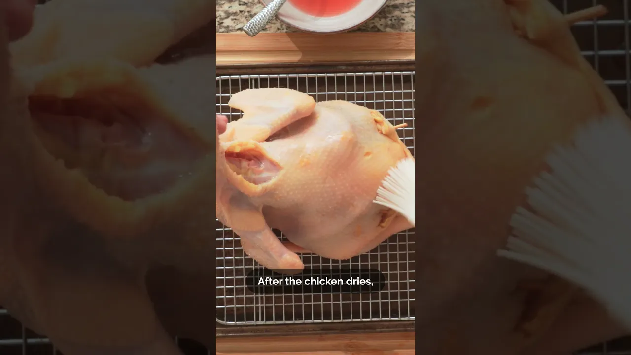  How to make Whole Roasted Chicken (), like a Chinese chef! #Shorts