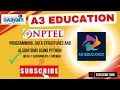 NPTEL Programming Data Structures And Algorithms Using Python Week 1 Answers Solution 2025 - Jan