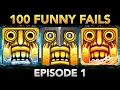 Lagu Temple Run 2 100 FUNNY FAILS (Episode 1) | Sky Summit, Frozen Shadows, Blazing Sands