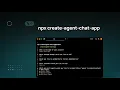 Introducing npx create-agent-chat-app