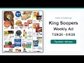 King Soopers Weekly Ad 26 - 26 Best Deals
