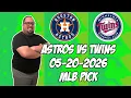 Houston Astros vs Minnesota Twins 26 MLB Pick Prediction MLB Betting Tips