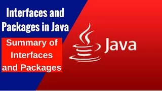 Interfaces and Packages in Java - Summary of Interfaces and Packages