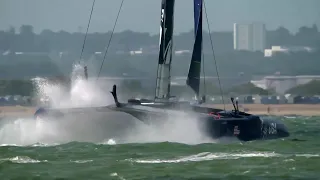 Sailing World on Water News April 23.21 SailGP Capsize, Charleston Race Week, Euro Finns, OZ Moths