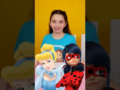 🩵Cenicienta versión ✨LADYBUG!✨ Las Pequeñas colorean! #art #drawing