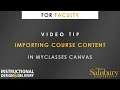 xx old - Importing Course Content in MyClasses