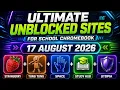 NEW Unblocked Websites Links 2026 August 17 Chromebook Update