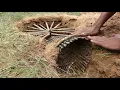 Primitive Technology Traditional Biggest Python Trap Using Deep Hole Branches That Work 100