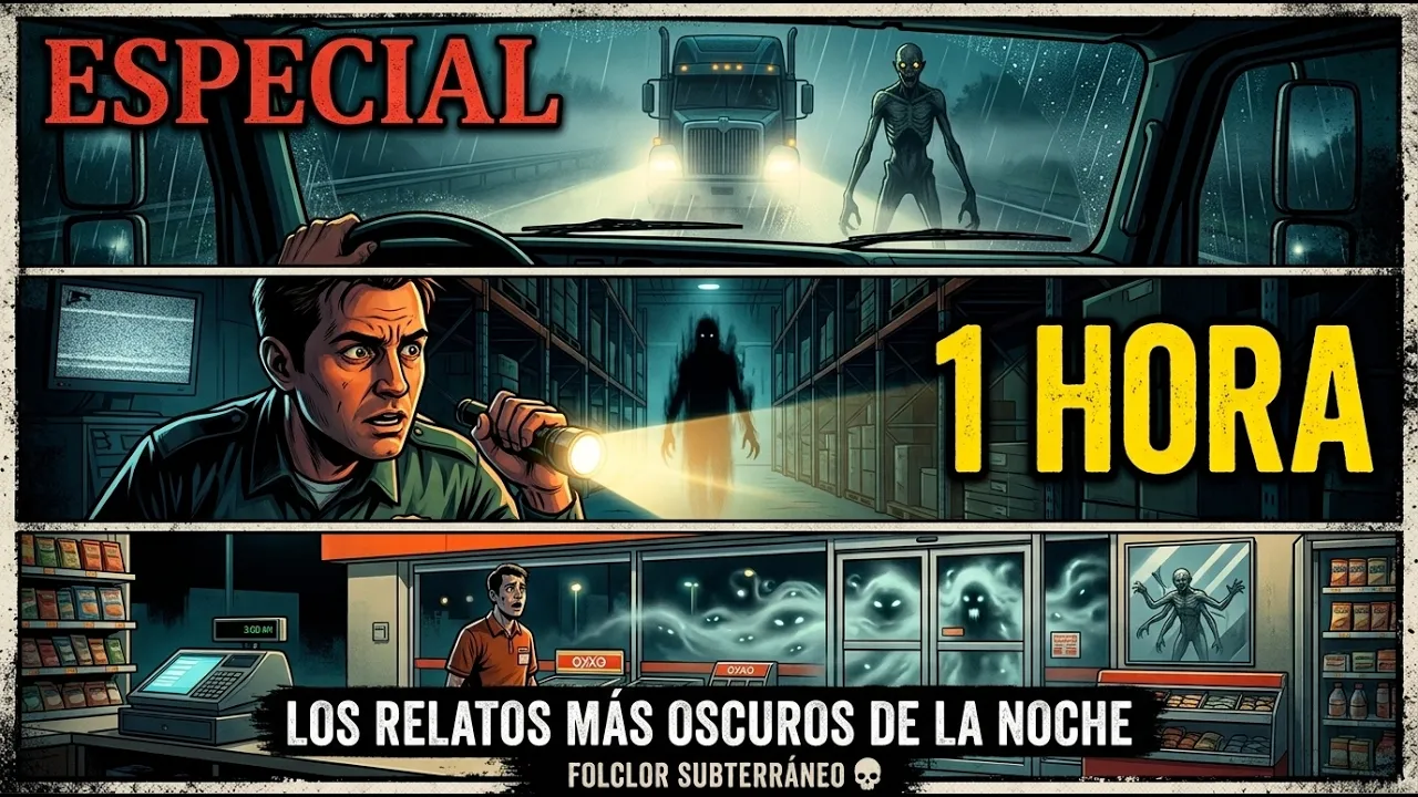 1 HORA de Relatos de Terror: Traileros, Veladores y Tiendas de Noche