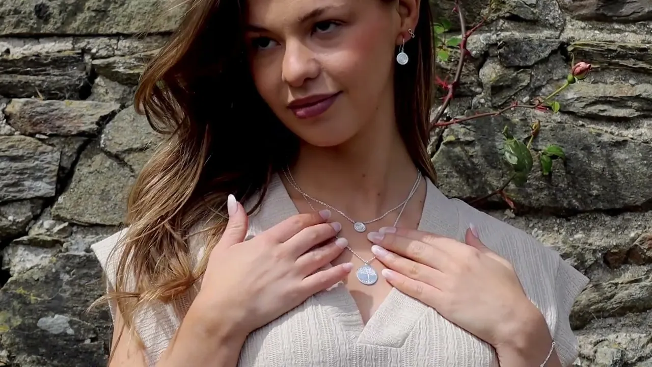 Celtic Spiral Silver Necklace (Symbolising Joy)