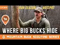 Where Big Bucks Hide When Hunting Pressure Rises Mountain Buck Scouting Series