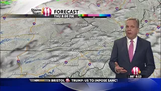 WJHL-11 Johnson City TN 6 pm newscast weather segment July 26 2018