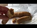 Eating Boudin at Charlie T s in Breaux Bridge La