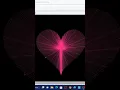 Heart Shape Pattern Turtle Graphics Design using Python