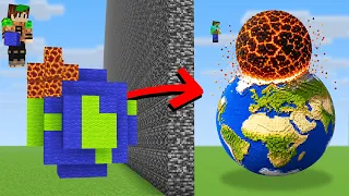 I Used NATURAL DISASTERS in Minecraft Build Battle