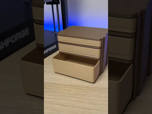 Modular Desk Drawer 2x3 Gridfinity | Push Lock  video thumbnail