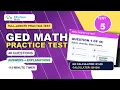 Full-Length GED Math Practice Test 5 46 Questions with Answers Explanations