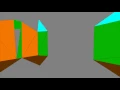 simple 3D painter s algorithm rendering in slow motion